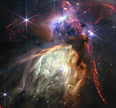 Rho Ophiuchi cloud complex, JWST image