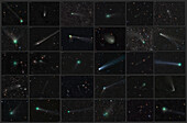 Comets photographed from, Earth 2012-2017