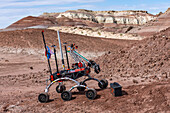 Mars rover in University Rover Challenge, Utah, USA