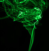 Green smoke, illustration