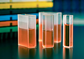 Laboratory glass cuvettes