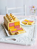 Simnel Battenberg cake