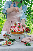 Erdbeer-Kuppelkuchen mit Frangipane