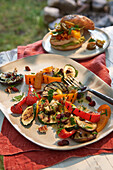 Mediterranean antipasti grilled vegetables