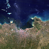 Jakarta, satellite photograph, 1989
