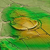 Oldbury Camp, UK, 3D LiDAR scan