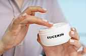 Eucerin medical cream, conceptual image