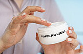 Pimecrolimus medical cream, conceptual image