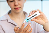 Povidone-iodine medical cream, conceptual image