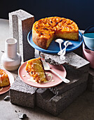 Tangerine upside down cake with brûlée crust