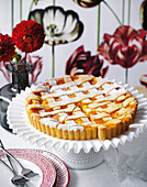 Ricotta tart with orange and lemon marmalade