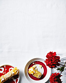 Cannoli with candied orange peel and mascarpone cream