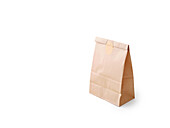 Brown paper bag for lunch and sandwiches
