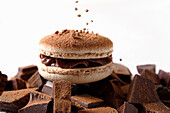 Chocolate macaron