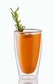 Hot sea buckthorn punch with rosemary