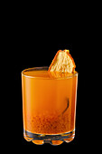 Hot sea buckthorn and pear drink