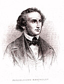 Felix Mendelssohn, German composer, illustration