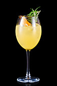 Orange lemonade with rosemary