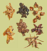 Various dried beef dog treats
