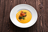 Pumpkin soup with bacon