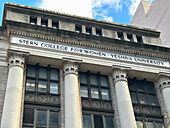 Stern College for Women, Yeshiva University, close-up detail of building exterior, New York City, New York, USA