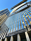 Blick von unten auf den Hauptsitz der News Corp, 1211 Avenue of the Americas, New York City, New York, USA