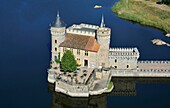 Frankreich, Loire, Saint Priest La Roche, das Schloss und die Loire