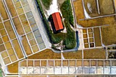 France, Charente-Maritime, Oleron island, Port of Salines, Grand Village (aerial view)