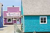 Canada, New Brunswick, Acadia, Bouctouche, Pays de la Sagouine, a tourist park inspired by the novel by Antonine Maillet La Sagouine and founded in 1992, general store
