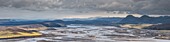 Island, Südliche Region, Fjallabak Naturreservat, Blick vom Nordurnashraum