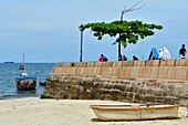 Tanzania, Zanzibar Town, Stone Town, listed as World Heritage by UNESCO, the jetty