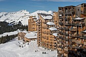 France, Haute Savoie, Chablais Massif, Portes du Soleil ski area, Avoriaz, Malinka residence