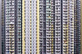 China, Hongkong, Kowloon, architektonische Wohngebäude in Hongkongs Kowloon