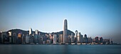 China, Hong Kong, Kowloon, view from Kowloon over Victoria harbour and Hong Kong Island