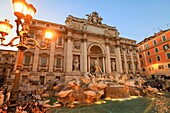 Italien, Latium, Rom, historisches Zentrum, das von der UNESCO zum Weltkulturerbe erklärt wurde, Quirinalviertel, Trevi-Brunnen