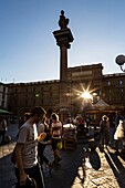 Italy, Tuscany, Florence, historic centre listed as World Heritage by UNESCO, Piazza Republica