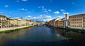 Italy, Tuscany, Florence, historic centre listed as World Heritage by UNESCO, Ponte Vecchio on the Arno River