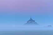 France, Manche, the Mont-Saint-Michel at dawn