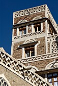 Jemen, Sana&#x2bd;a Gouvernement, Sanaa, Altstadt, von der UNESCO als Weltkulturerbe gelistet, traditionelle Architektur