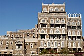 Jemen, Sana & 2bd;a Gouvernement, Sanaa, Altstadt, von der UNESCO als Weltkulturerbe gelistet, traditionelle Architektur