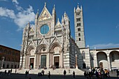 Italien, Toskana, Siena, die Fassade des Doms
