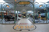 France, Doubs, Montbeliard, Sochaux, the Peugeot adventure museum, the pavilion of the first cars