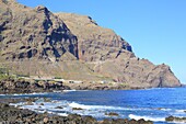 Spanien, Kanarische Inseln, Teneriffa, Provinz Santa Cruz de Tenerife, Buenavista del Norte, Strand Las Arenas