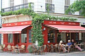 Frankreich, Indre et Loire, Loiretal als Weltkulturerbe der UNESCO, Chinon, Altstadt, Place de la General de Gaulle, Kaffee in der Rabelaisienne-Pause