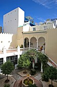 Morocco, Tangier Tetouan region, Tangier, patio and fountain of the American Legation