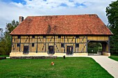 France, Calvados, Pays d'Auge, Crevecoeur en Auge castle, Schlumberger Museum Foundation, the farm