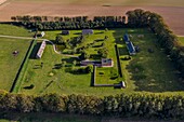France, Seine-Maritime, Pays de Caux, Harcanville, clos masure, a typical farm of Normandy, called La Bataille
