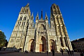 Frankreich, Seine Maritime, Rouen, Südfassade der Kathedrale Notre-Dame de Rouen