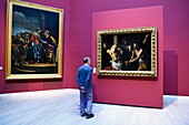 Frankreich, Seine-Maritime, Rouen, Museum der Schönen Künste, Gemälde Geißelung Christi an der Säule von Caravaggio, um 1607