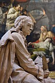 Frankreich, Seine Maritime, Rouen, Museum der schönen Künste, Statue von Pierre Corneille von Jean Jacques Caffieri (Terrakotta)